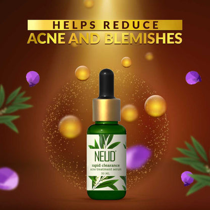 NEUD Rapid Clearance Acne Treatment Serum With Salicylic Acid, Bakuchiol and Niacinamide - 30 ml