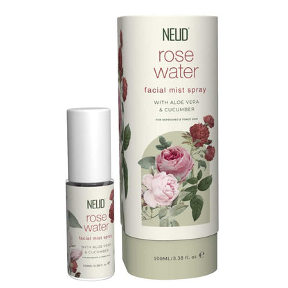 NEUD Rose Water Facial Mist Spray For Refreshed and Toned Skin - 100 ml