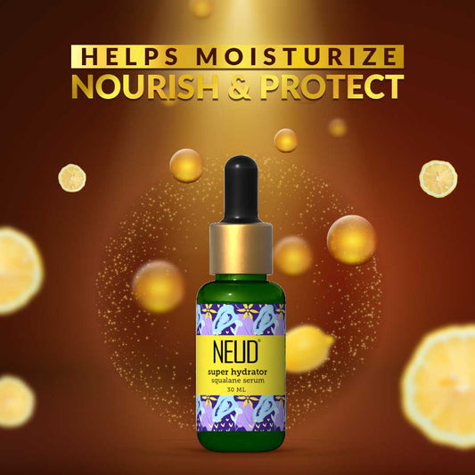 NEUD Super Hydrator Squalane Serum With Lemon Oil, Turmeric Oil & Reverskin - 30 ml