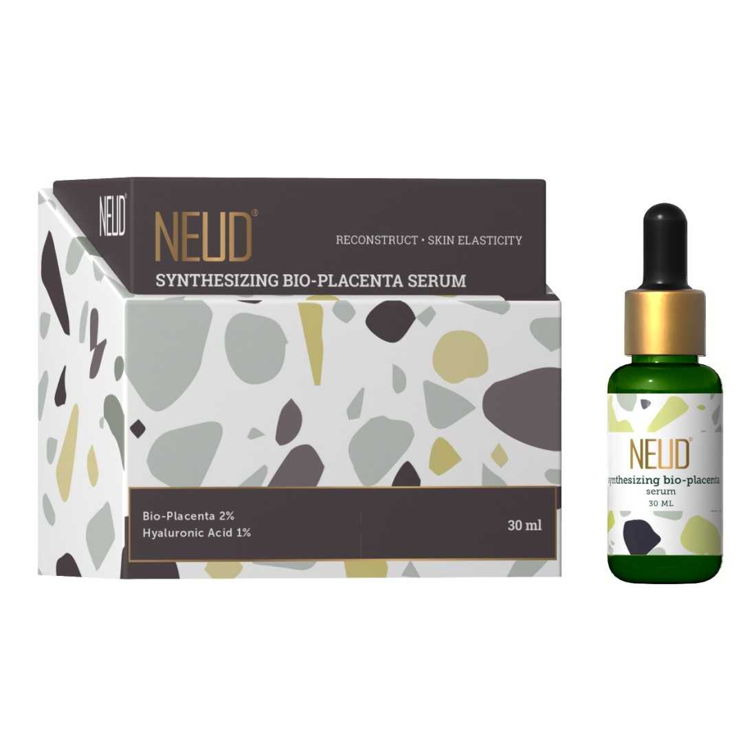 NEUD Synthesizing Bio-Placenta Serum With Hyaluronic Acid and Advanced Skin Ingredients - 30 ml