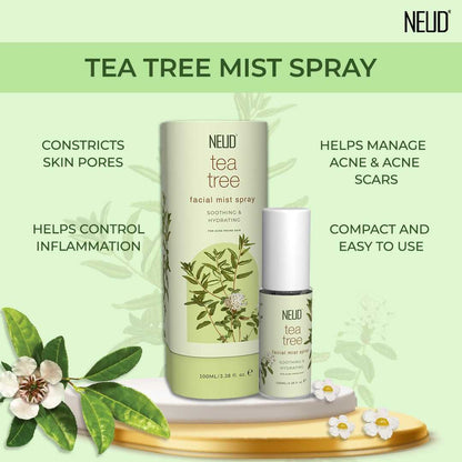 NEUD Tea Tree Facial Mist Spray For Acne-Prone Skin - 100 ml