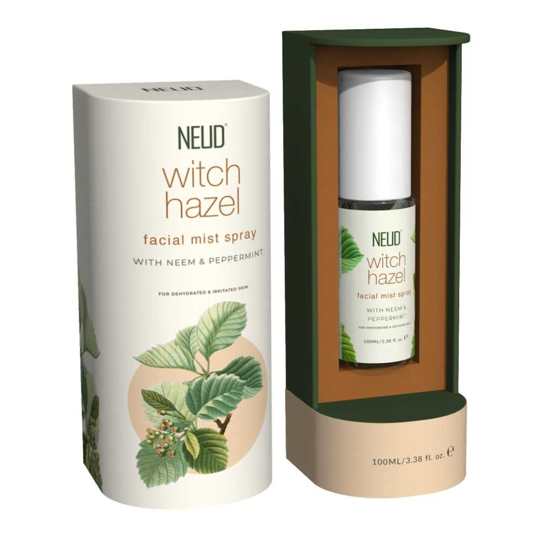 NEUD Witch Hazel Facial Mist Spray For Dehydrated & Irritated Skin - 100 ml