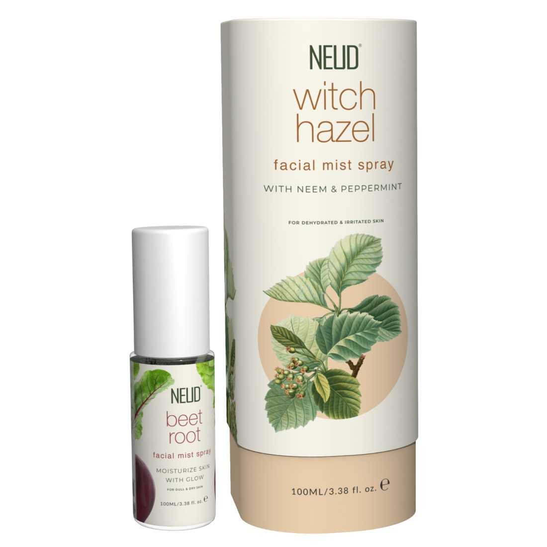 NEUD Witch Hazel Facial Mist Spray For Dehydrated & Irritated Skin - 100 ml