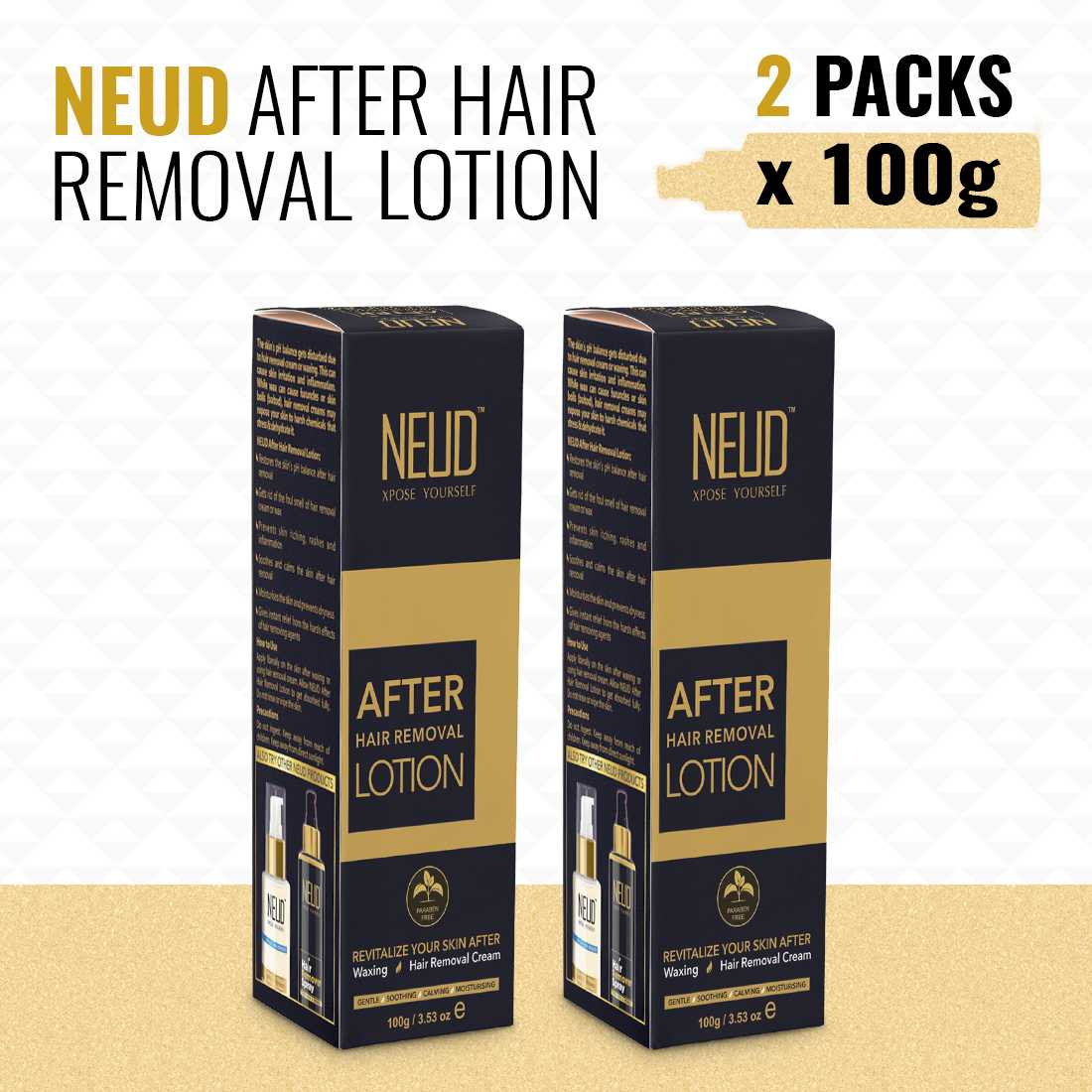 NEUD After-Hair-Removal Lotion for Skin Care in Men and Women