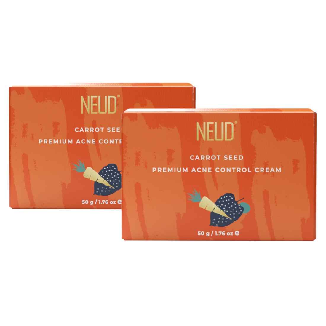 NEUD Carrot Seed Acne Control Cream for Men & Women - 50g