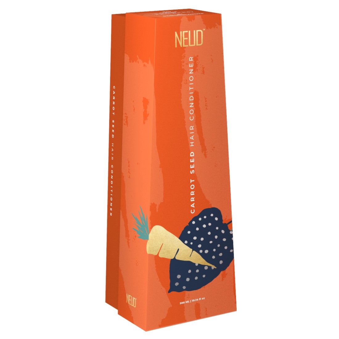 NEUD Carrot Seed Premium Hair Conditioner for Men & Women - Get Zipper Pouch Free