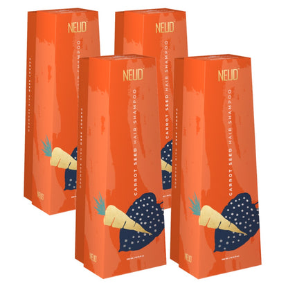 NEUD Carrot Seed Premium Shampoo for Men & Women - Get Free Zipper Pouch