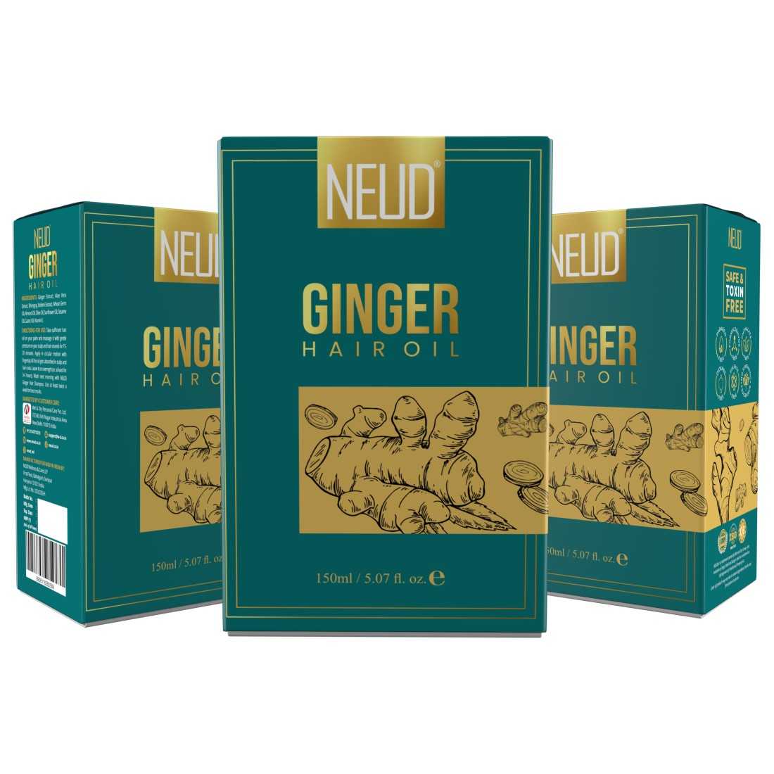 NEUD Ginger Hair Oil for Men & Women - 150 ml