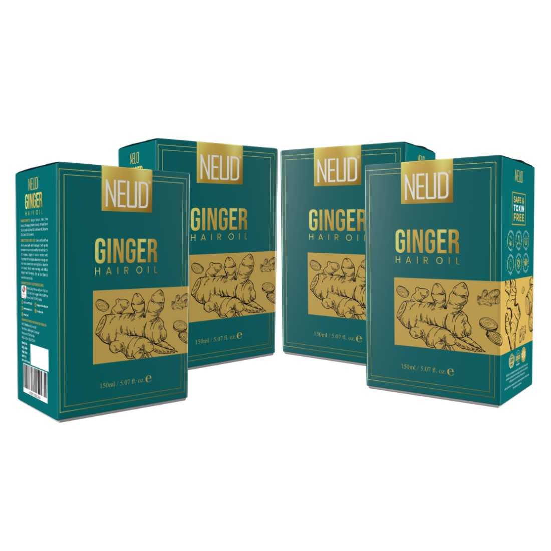 NEUD Ginger Hair Oil for Men & Women - 150 ml