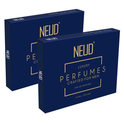 NEUD Luxury Perfumes for Men Long Lasting EDP - 6 Vials x 10ml Each