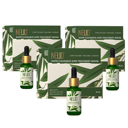 NEUD Rapid Clearance Acne Treatment Serum With Salicylic Acid, Bakuchiol and Niacinamide - 30 ml