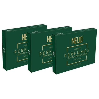 NEUD Luxury Perfumes for Women Long Lasting EDP - 6 Vials x 10ml Each